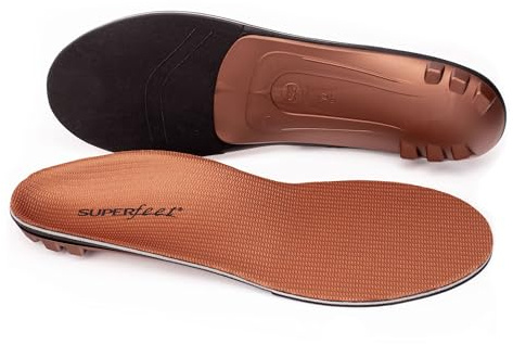 Superfeet All-Purpose Memory Foam Support Insoles (Copper) for Active Lifestyle with Memory Foam Cushioning - 9.5-11 Men / 10.5-12 Women
