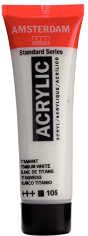 Amsterdam Standard Series Acrylic Tube 20ml Titanium White 105 (17041050)