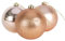 Christmas Concepts® 3-150mm Extra Large Baubles - Shiny, Matte & Glitter Design - Christmas Decorations (Rose Gold)