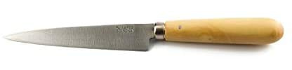 PALLARES SOLSONA - Coltello degrollare coniglio in acciaio al carbonio e manico rotondo in legno di bosso 12 cm