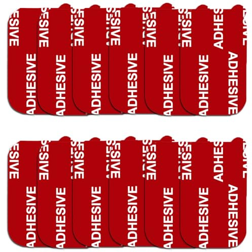 D.SKING 12 Packung Rechteck klebriger klebender Ersatz Kit, für magnetische Auto Armaturenbrett Telefon Mount Basisaufkleber Teile Doppelseitige Band Klebepads
