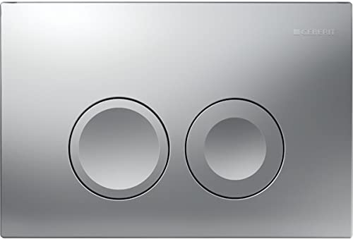 Geberit Betätigungsplatte Delta 25 2-Mengen-Spülung 115125215 (Chrom-glänzend)