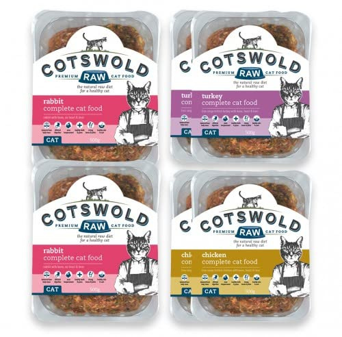 Cotswold RAW Complete Cat, Raw Cat Food, GWF Nutrition, Premium British Meat Raw Food for All Cats, Frozen Cat Meal, Mixed Mince – 6kg