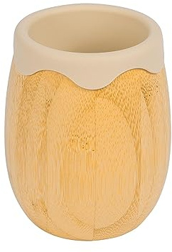 Tiny Dining Bamboo Baby Training Cup - 130ml - Beige Toddler Tumbler Eco-Friendly Natural Baby Trainer Open Weaning Cup for Toddlers, Infants, Children