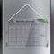 bssmmai Magnetischer Stundenplan aus Acryl Monatsplan Kalenderplanertafel zum Aufhängen, Studienzeitplan Transparenter Kalender To Do Liste für den Haushalt （30 * 20cm）