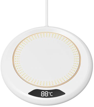 Calentador de taza de 20 W, placa calefactora de 20 W, 3 ajustes de temperatura constante, apagado automático de 8 horas, taza Warmer para café té y bebida leche