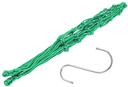 Sac à Ficelle pour Poulet et légumes, Grand Espace, Porte-Fruits, Sac en Maille d'alimentation pour volaille avec Crochet pour Canard et oies (Vert)
