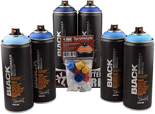 Sprühdosen Set Montana Sky Water Effekt Farben Abstufung für Dekoration und Graffiti