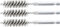 BGS 3078-13-S | Stahlbürste | 3-tlg. | 13 mm | Antrieb Außensechskant 6,3 mm (1/4) | Loch-Drahtbürsten | für BGS 3078