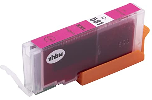 vhbw Tintenpatrone Magenta kompatibel mit Canon Pixma TS9550, TS9551C Drucker (kompatibel, 12ml + Chip)