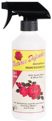 Natures Defender Plant Spray 500ml Eliminates Spider Mites, Aphids & White Flies. Neutralises & Repels Insects, Powdery Mildew & Fungi