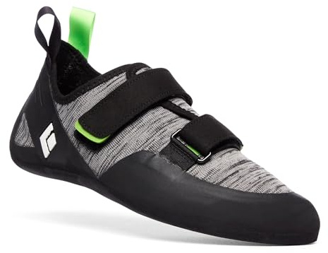 BLACK DIAMOND Men’s Momentum Rock Climbing Shoes | Engineered Knit Technology | 4.3mm Rubber Outsole | Black-Anthracite | Size 9.5