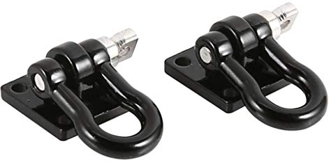 MagiDeal 2PCS 1/10 Anhänger Abschlepphaken Schnalle Tow D Schäkel für 1/10 RC Crawler