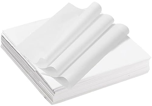 Aiareozy 100 ark ostpapper, 25 x 25 cm brödpapper, vaxpapper för mat, smörgåsar, självhäftande deli-pappersblad, pommes papper, för smör, ost, smörgås, hamburgare