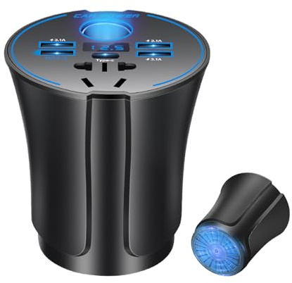 Convertitore Auto - Inverter Con Adattatore USB - Presa 12V/24V a 220V Multifunzione con per Tablet Telefono Viaggi