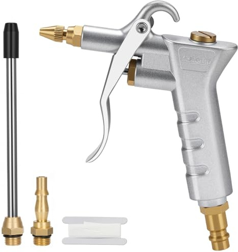 Air Blow Gun-Air Compressor Tools, with 1/4 NPT and 1/4 BSP German Air Compressor Accessories, High-Pressure Pistol-Grip Connector Pneumatic Air Tools for Compressor