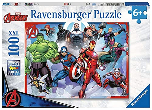 Ravensburger Marvel Avengers 100 piece Jigsaw Puzzle for Kids Age 6 Years and Up - Extra Large Pieces