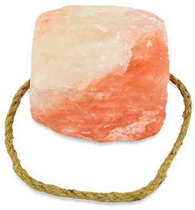 Scheidler horse-direkt Salzlecksteine, Natursalzlecksteine 6 Stück je 2-3 kg - Pferde, Rinder, Kühe, Ziegen, Nutztiere - 100% naturbelassen & ohne Zusatz - Kordel aus natürlichem Hanf