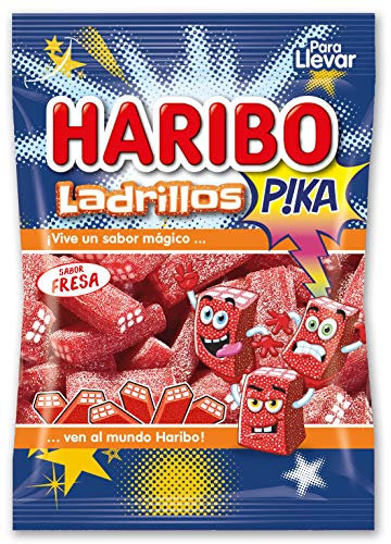 HARIBO Ladrillos Pica Fresa - 18 bolsas x 100g (1800 gr)