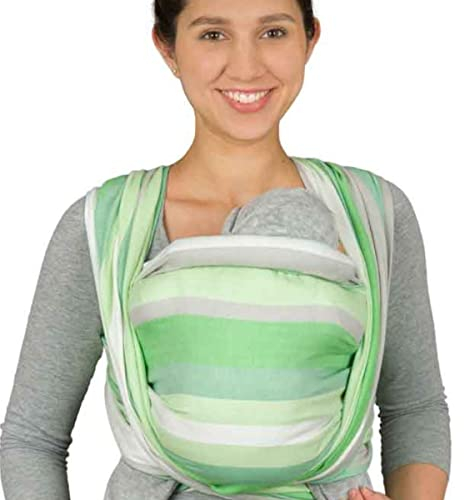 Hoppediz gewebtes Baby-Tragetuch ab Geburt, Neugeboren bis Kleinkind, 100% Baumwolle, Wellington 3,70 m