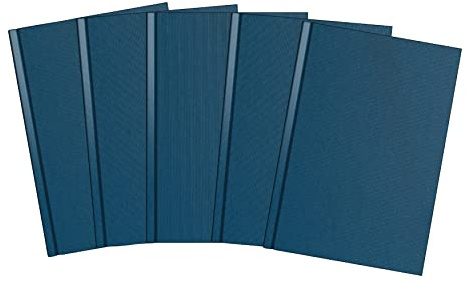 Summit A5 Notebook, Hardback Casebound, Ruled, 192 pages, Blue (Pack of 5)
