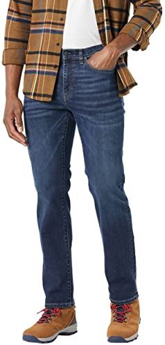 Amazon Essentials Men's Straight-Fit High Stretch Jean - Discontinued Colours, Dark Wash, 36W / 34L