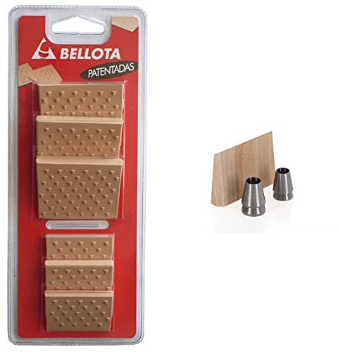 Bellota 8975 BL - Kit de Montaje OCHSENKOPF, Cuña para Hachas, 3 Piezas (2 Cuñas Circulares y 1 de Madera), Herramienta Forestal, OX E-123-0100