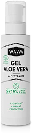WAAM Cosmetics Aloe Vera Gel - spendet Feuchtigkeit, beruhigt und schützt, BIO ECOCERT zertifiziert, vegan, 200 ml