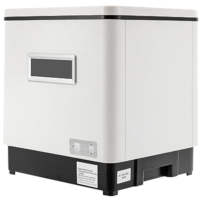 NUEVO Lavavajillas de mesa 220V Encimera compacta para lavavajillas, Lavavajillas portátil 304 acero inoxidable, 60L Gran capacidad Lavavajillas con capucha