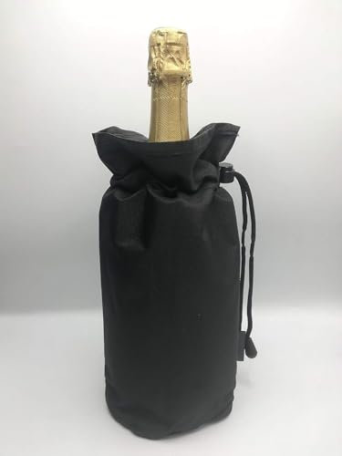 Bewitched Funda enfriadora premium para botellas vino o cava color negro