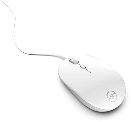 Mobility Lab ML301884 Mouse ottico cablato 1600 DPI per Mac e PC - Bianco