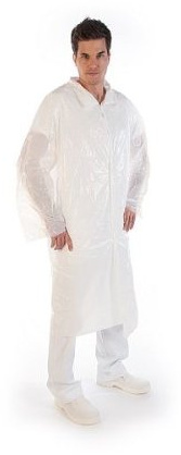 Hygostar Besucherkittel, PE, blau 20my, Spenderbox