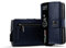 SLim Porta Carte di Credito Schermato Portafoglio Uomo Rfid Portatessere Anticlonazione Donna Portacarte Uomo (Saffiano Blu, Con Zip)