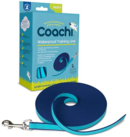 Coachi Training Line 10 m, addestramento all’aperto e al richiamo, socializzazione di cani e cuccioli, leggero, idrorepellente, scoraggia l’inseguimento. Per cani e cuccioli di taglia S, M e L.