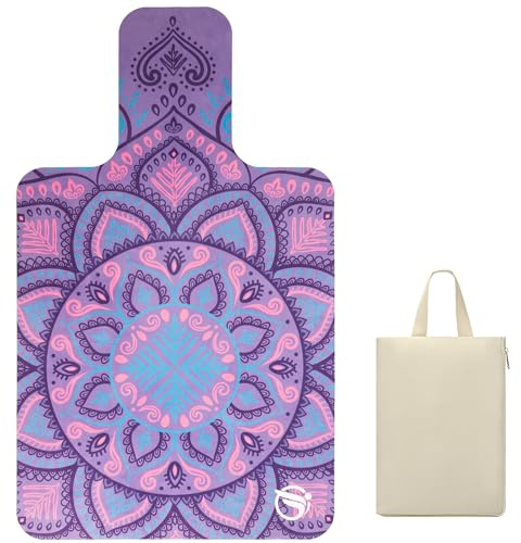 jooeer Alfombrilla de Pilates Reformer, Accesorios Antideslizantes para Entrenamiento de Yoga, Funda para Aparatos de Gimnasia en Casa, Absorbente del Sudor, Plegable, 96x56cm