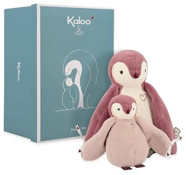 Kaloo – Complices – Plüschtier-Duo Pinguine – Rosa – 15 cm und 25 cm – Kuscheltier ab Geburt, K212004
