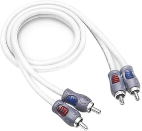 Recoil RMI23 Tinned Oxygen Free Copper 2-Channel 3ft RCA Audio Interconnects Cable for High-End Car Audio, Marine Motorcycle & UTV/ATV Audio, Triple-Shielded with Noise Rejection for Tough Environment