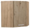 Vicco Eckhängeschrank R-Line, Küchen-Eckschrank, Artisan-Eiche/Goldkraft Eiche, 57 cm