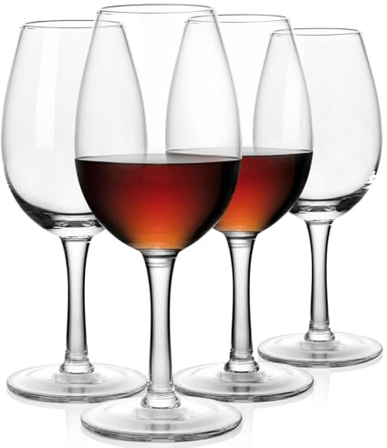 Physkoa Port Wine Glasses Set of 4 – 7 oz Crystal Sherry Glasses & Dessert Wine Tasting Glasses – Birthday Wedding Housewarming Gifts for Wine Lovers
