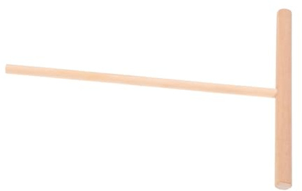 TINEASUR Wooden Crepe Batter Spreader T Shaped Dough Distributor for Pancakes and Crepes Natural Wooden Kitchen Tool for Uniform Thin Batter Spreading Safe Cooking Utensil for Baking and
