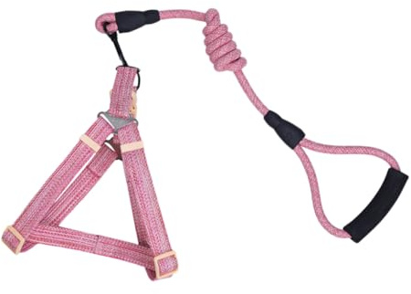 Toyvian Laisse de Traction pour Chien Robuste et Confortable Harnais Poitrine Rose XL pour Chiens Accessoire pour Promenade et Dressage