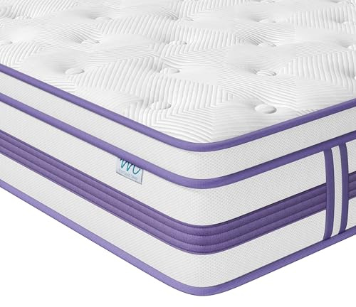 Moziel Materasso 120x200 cm, Altezza 30 cm Media Fermezza, Memory Foam Gel e Molle Insacchettate, Certificato Oeko-TEX, Traspirante Antipressione, Consegna in Scatola