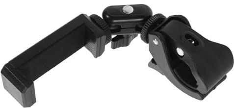 TEMPNAP Pinza de Lira Ajustable para Clarinete y Corneta, Soporte Metálico Pequeño Rotación 360°, Compatible Tubos de 16-45 Mm, Clip para Teléfono Móvil y Atril de Partituras, Adecuado