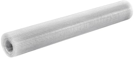 VEVOR Grillage Galvanisé Maille Carrée 12,7 mm, Grillage Soudé en Rouleau 1,5 x 15,2 m Diamètre Fil Métallique Calibre 19 pour Clôture de Jardin, Enclos à Poules, Cages à Lapin, Protection de Plantes
