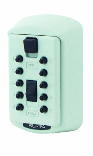 Ge Security/Supra Keysafe Slim Lock Box 1004 Key Cabinet, Assorted Colors