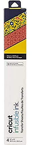 Cricut INC 2006771 Transfer Sheet Patterns, Wildflower Infusible Ink, one Size