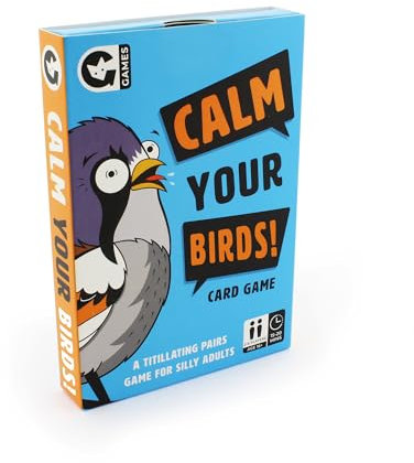 Ginger Fox Calm Your Birds Silly Card Game | Laugh-Out-Loud Fun With Friends At Party Games Night | Matching Pairs Play For Grown-Ups Based On Funny Nature Names | 3+ Players, Aged 16+ Years