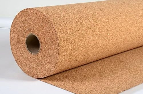 Sanitärshop Baustoffe & Sanitär Rollenkork Kork Rolle Trittschalldämmung Dämmunterlage Dicke: 2mm Maße: 10x1m