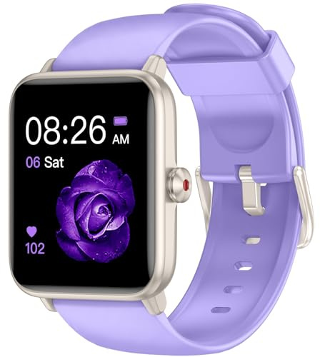 Smart Watch, Fitness Tracker with Heart Rate Monitor, Blood Oxygen, Sleep Tracking, 1.5 Inch Touchscreen Smartwatch for Android iOS Swimming Waterproof Pedometer Step Calories Tracker for Women Men