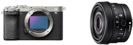 Sony Alpha 7C II | Spiegellose Vollformatkamera mit SEL40F25G (kompakt, 33 MP, Echtzeit-Autofokus, 10 BPS, 4K Video, neigbarer LCD-Touchscreen) Silber/schwarz